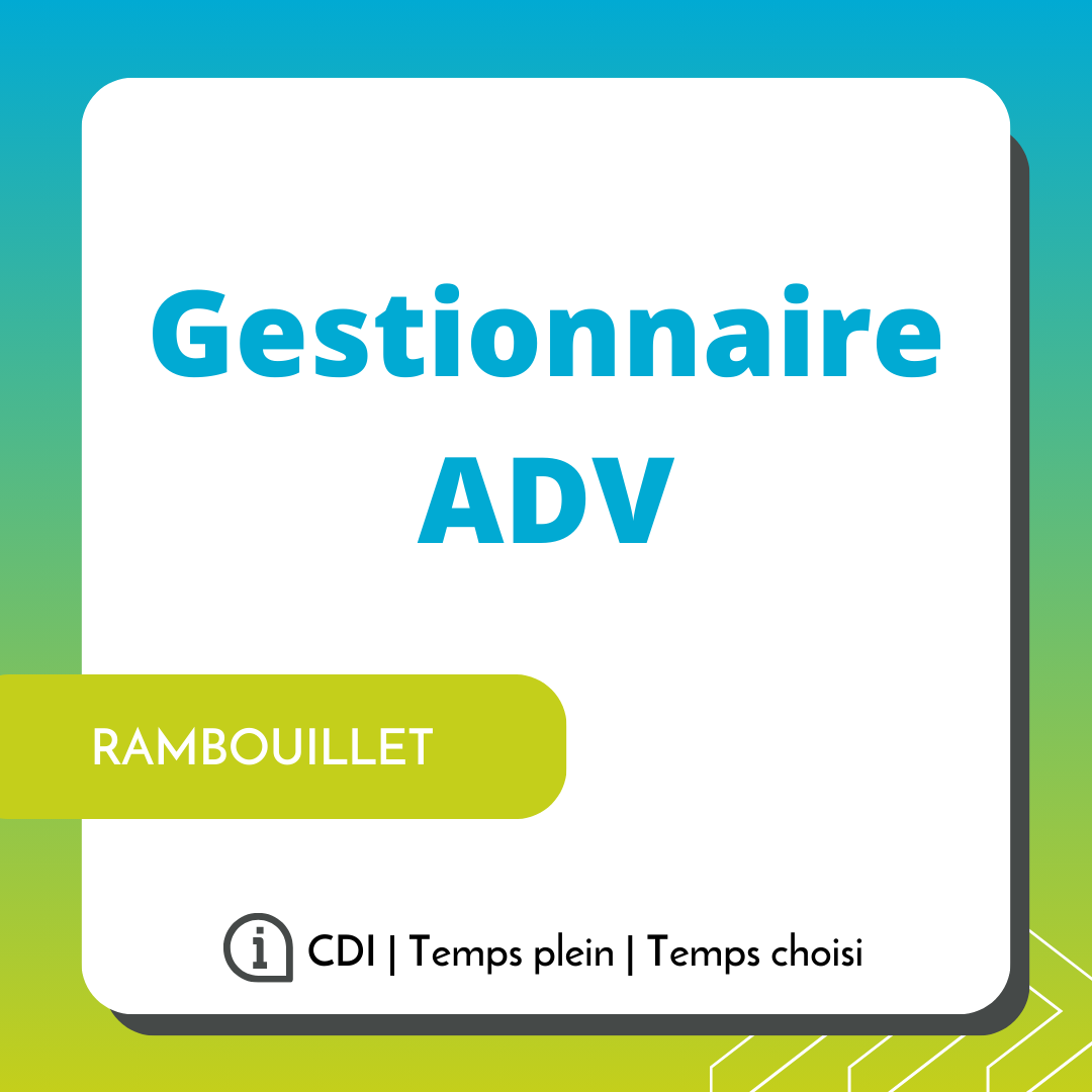 recrutement gestionnaire ADV chartres