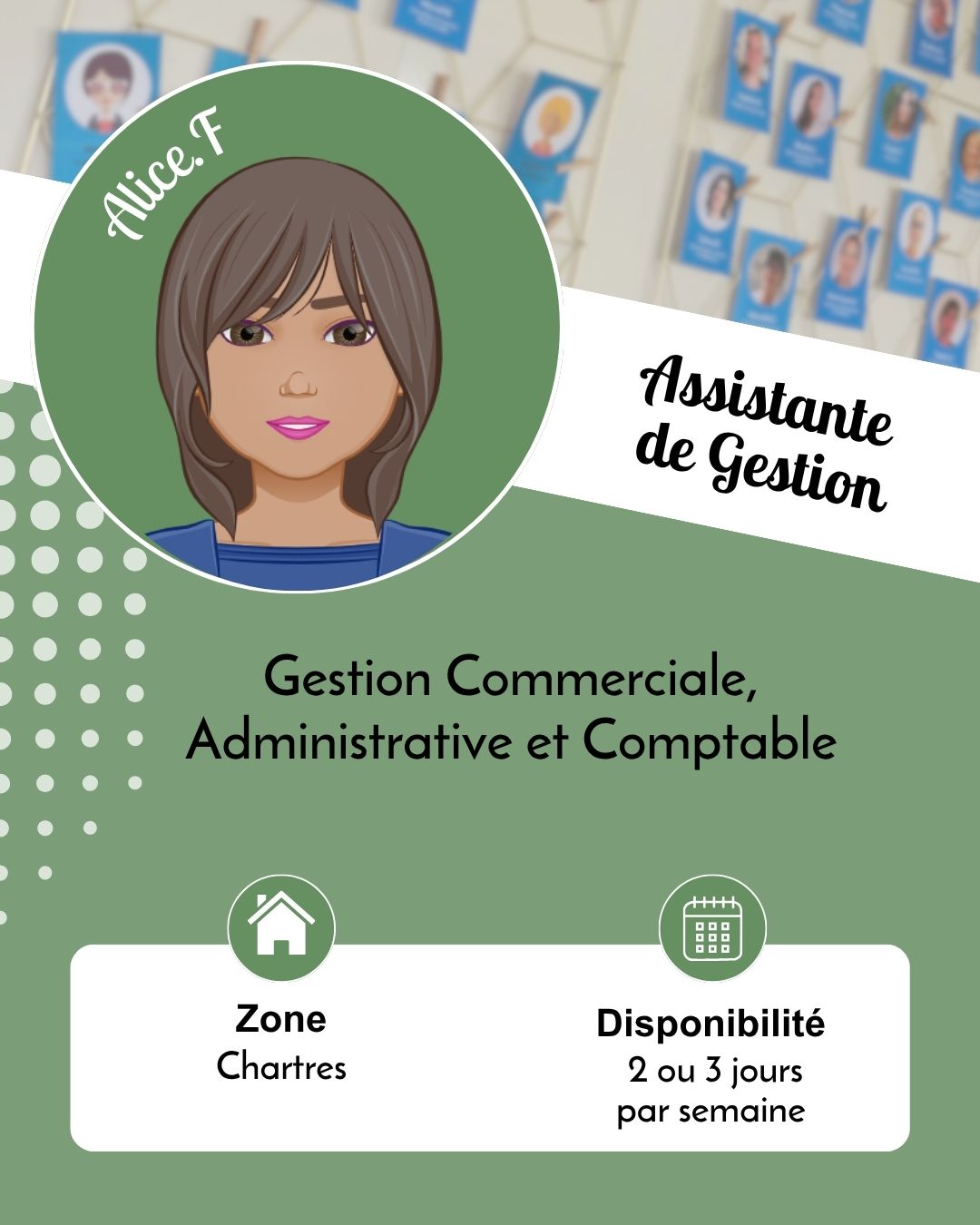 Alice F - Assistante de gestion - Chartres