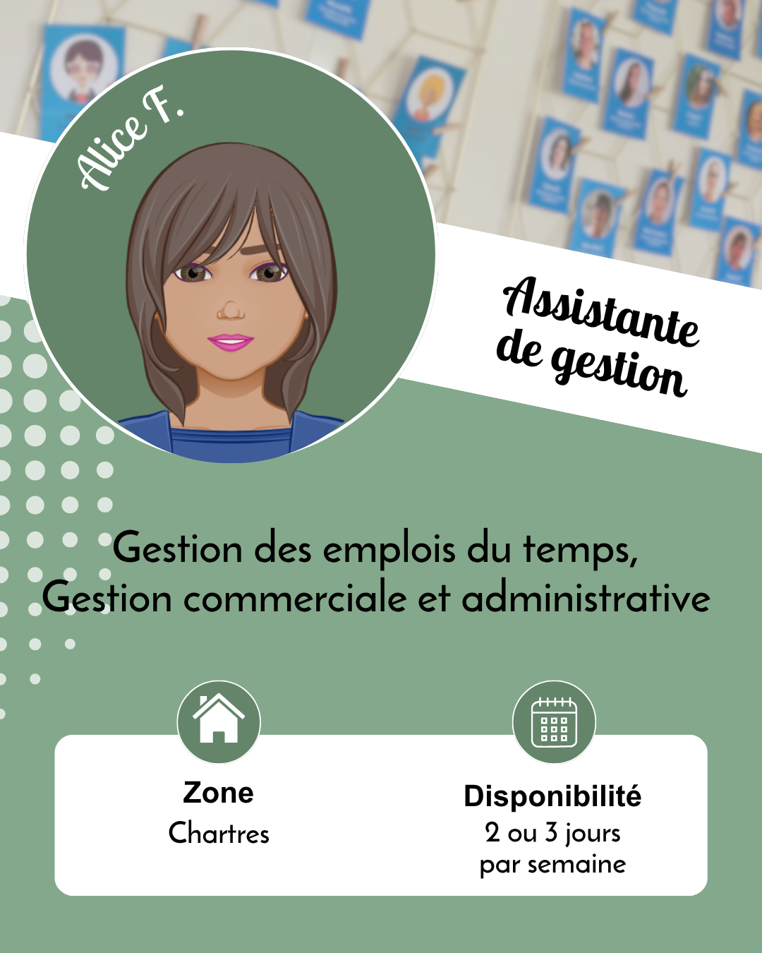 Alice F - Assistante de gestion - Chartres