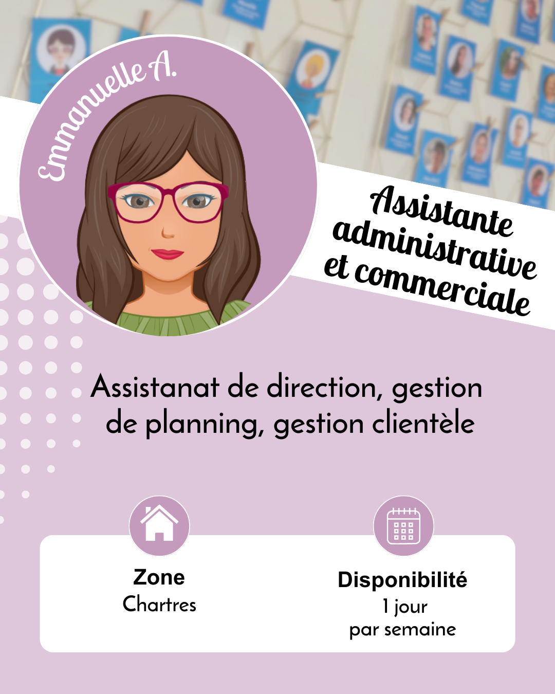 Emmanuelle A. - Assistante administrative et commerciale Chartres