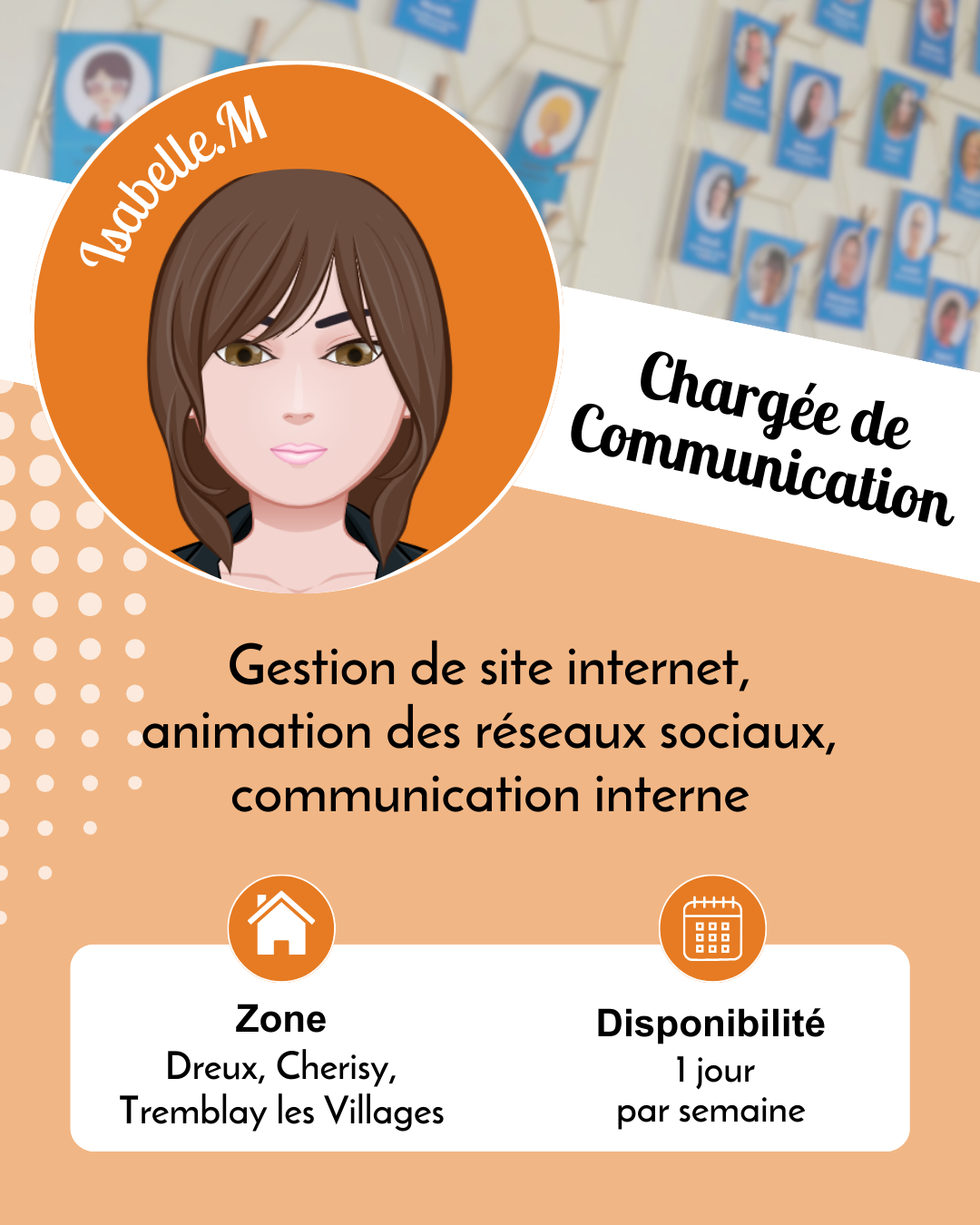 Chargée de communciation - temps partiel - dreux - Isabelle M.