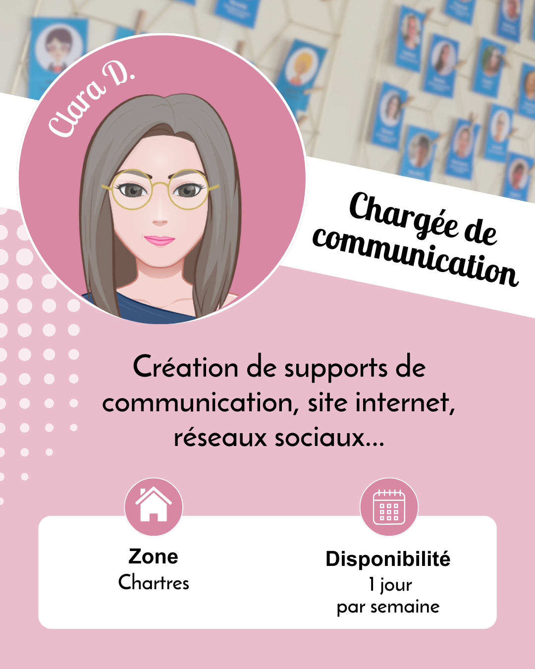 Clara D. - Chargée de communication - recrutement - Chartres